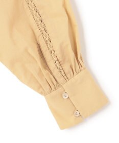 23区 【SLOW/洗える】コットンローン トーションレース ブラウス