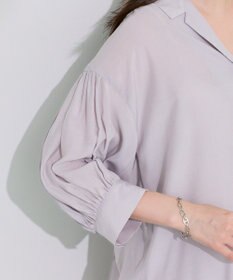 Green Parks 接触冷感シルキータッチローンオープンカラーシャツ