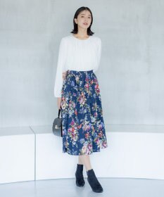 組曲 S 【23AW】ローズブーケプリント フレアスカート