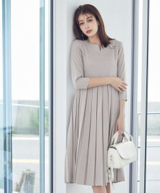 Tiaclasse 【洗える】プリーツワンピース