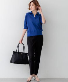 23区 【CanCam掲載】ピュアリネン スキッパー ポロニット