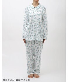 Wing パジャマ 長袖 長ズボン 綿混天竺素材 レディース EP7035 ウイング／ワコール