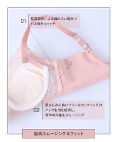 une nana cool MADE WITH LIBERTY FABRIC さあわたし レース 脇高ブラジャー