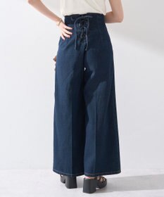 earth music&ecology フロントＺＩＰバックレースアップデニム