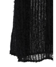 Green Parks ボウタイ付きフェザーノースリーブプルオーバー