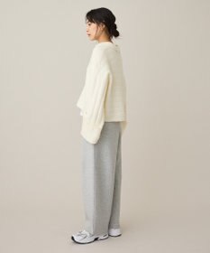 CRAFT STANDARD BOUTIQUE ロールアップ袖ショート丈ニットプルオーバー