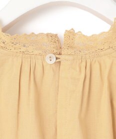 23区 【SLOW/洗える】コットンローン トーションレース ブラウス