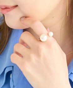 Phoebe 〈シリーズ累計販売10000点突破！〉≪TV番組着用商品≫Eye catchingパールリング　セレモニー/入学式/卒業式/結婚式