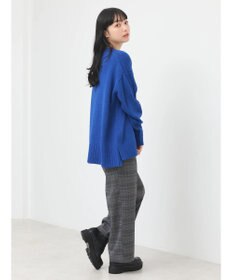 earth music&ecology ウォッシャブル脇スリットクルーネックプルオーバー