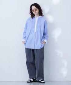 J.PRESS YORK STREET 【WOMEN】クレリックバンドドレス シャツ
