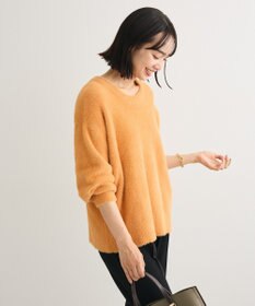 Green Parks シャギークルーネックニットプルオーバー