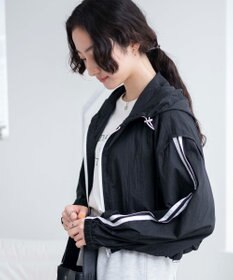 WEGO シアーナイロンラインショートパーカー