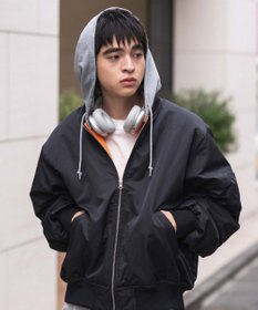 WEGO 【ユニセックス着用ITEM】2WAYフードパファーMA－1