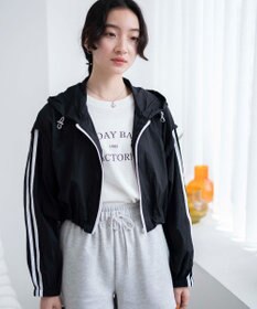 WEGO シアーナイロンラインショートパーカー