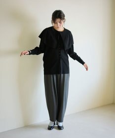 #Newans 【洗える】ファインボタンＶネックカーディガン