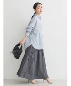 earth music&ecology パールボタンオーバーシャツ