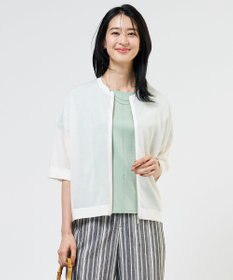 J.PRESS LADIES SHEER LIGHT KNIT ブルゾン