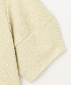 ANY シャーリングランタンスリーブトップス