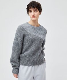 BEIGE， GLAIEULS / アルパカ混インターシャニット