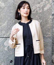 ANY SIS シアーメッシュ ノーカラージャケット