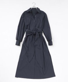 #Newans 【ANSWER for 産前産後ママ】リボン取り外し可能！シャツカラーワンピース