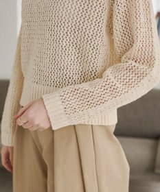 WEGO 【ANGIE VINTAGE】MIXメッシュポロニット