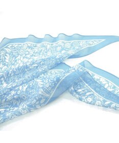 Marca ＜洗えるシルク＞【Marcaオリジナル】小枝更紗 ウォッシャブル シルクローン剣先ストール