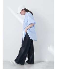 earth music&ecology パフスリーブチュニックブラウス