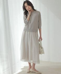 組曲 L 【先行予約・前後着用可】ドルマンスリーブライトラメ ニット