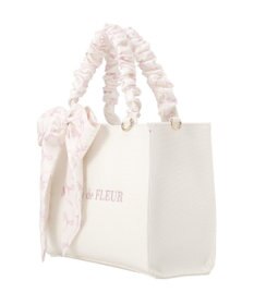 Maison de FLEUR スカーフ付きギャザーハンドル２Ｗａｙバッグ