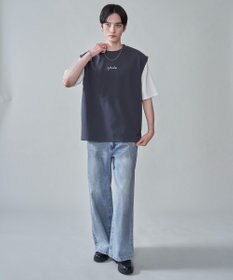 WEGO 【２点セット/ベスト×Tシャツ】アンサンブルベスト（SS）