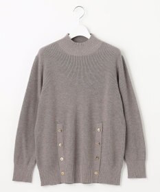 J.PRESS LADIES 【洗える】SEMI WORSTED ハイネック ニット