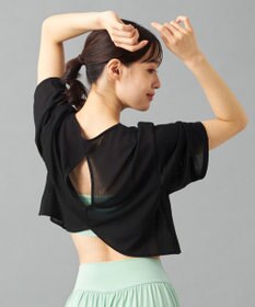 Chacott Chacott BALANCE シアーリブバックシャンTシャツ