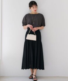 ANY SIS 【洗える】スカラヘムティアード スカート