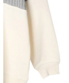 CRAFT STANDARD BOUTIQUE ニットドッキング裏毛プルオーバー