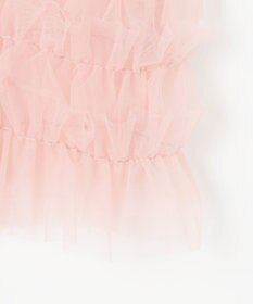 Feroux 【洗える】チュールキャミレイヤード カットソー ワンピース