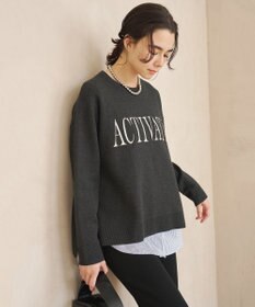 UNFILO スウェットライクニット アソートクルーネック
