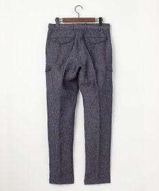 JOSEPH ABBOUD 【ウエストも伸びる！/JAPANファブリック/イージーパンツ/清涼/セットアップ】リネンデニム パンツ