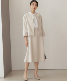 組曲 S 【KUMIKYOKU NAVY】コンフォータブルドレープ フレアスリーブジャケット