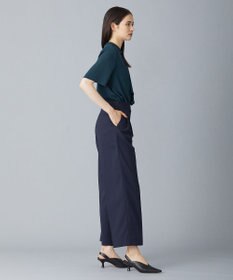 ICB 【洗える】 LinenLikeOx ワイドストレートパンツ