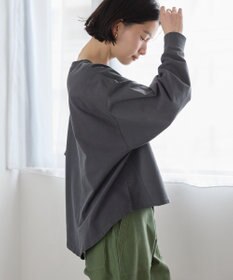 AMERICAN HOLIC ピグメント加工裏毛ルーズプルオーバー