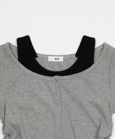 WEGO カーデドッキングレイヤードロンT