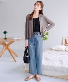 Tiaclasse L 【小倉優子さん着用・UVケア・接触冷感】ショートトッパーカーディガン