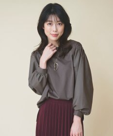 ANY L 【洗濯機可】着映えるシャーリングトップス