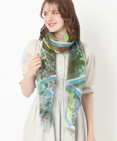 MOONBAT Hanato(ハナト) コットンシルクビッグストール／70×175cm