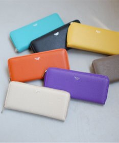 blancle シュリンクレザーラウンドジップ ロングウォレット