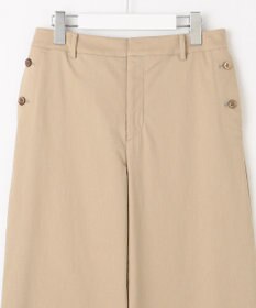 J.PRESS LADIES 【洗える・セットアップ対応】セルロースリネンストレッチ セミワイド パンツ