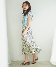 Feroux 【洗える】シャドーチェック ブラウス