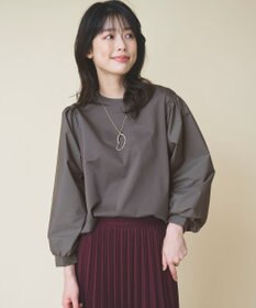 ANY L 【洗濯機可】着映えるシャーリングトップス