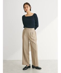 Green Parks パイピングサイドラインワイドパンツ